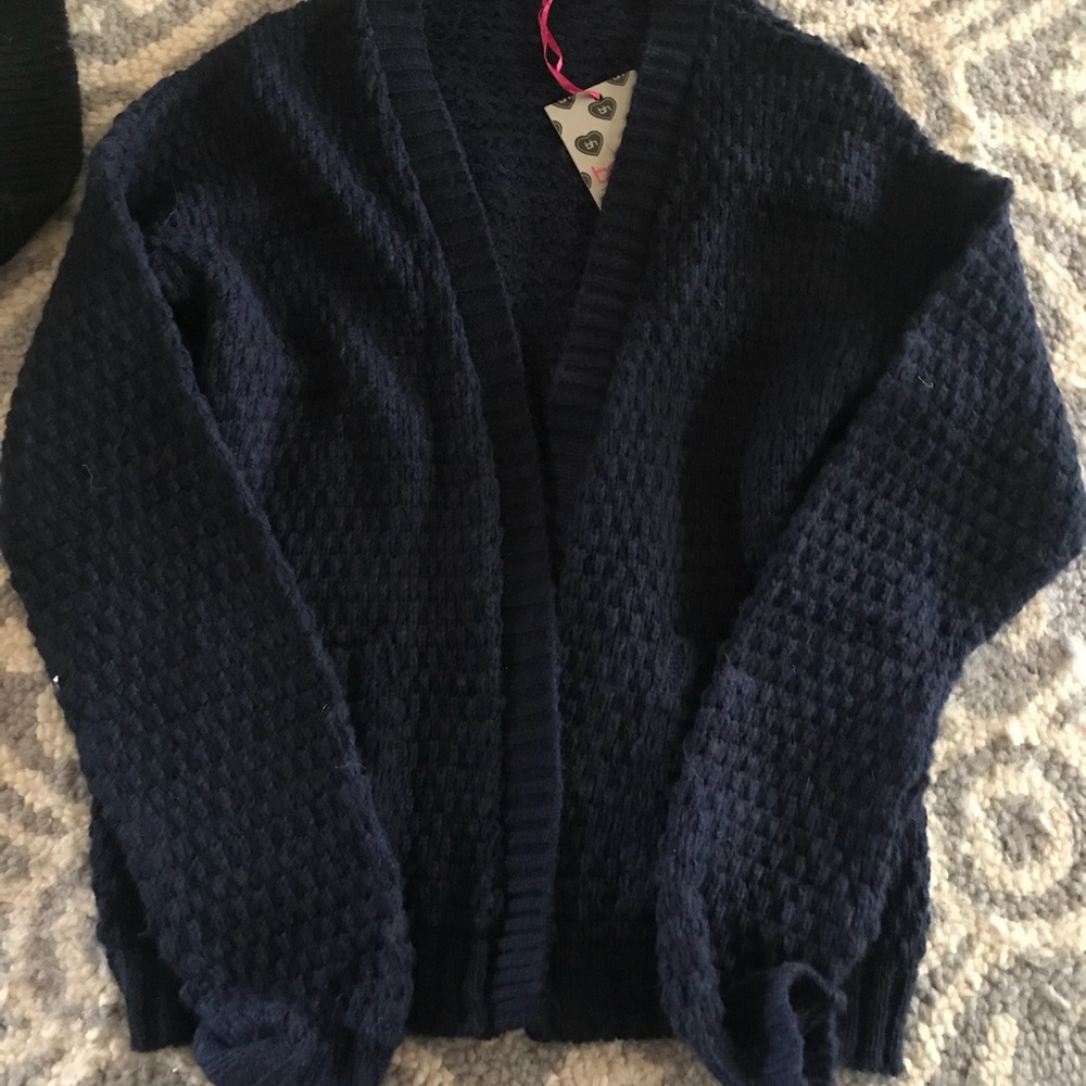 Navy blue cardigan